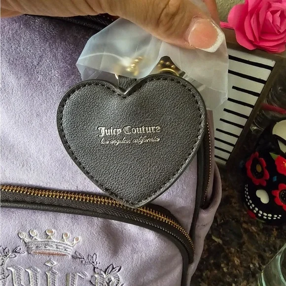 NWT Juicy Couture Dusty Violet/Chocolate Heritage Backpack  display picture 1